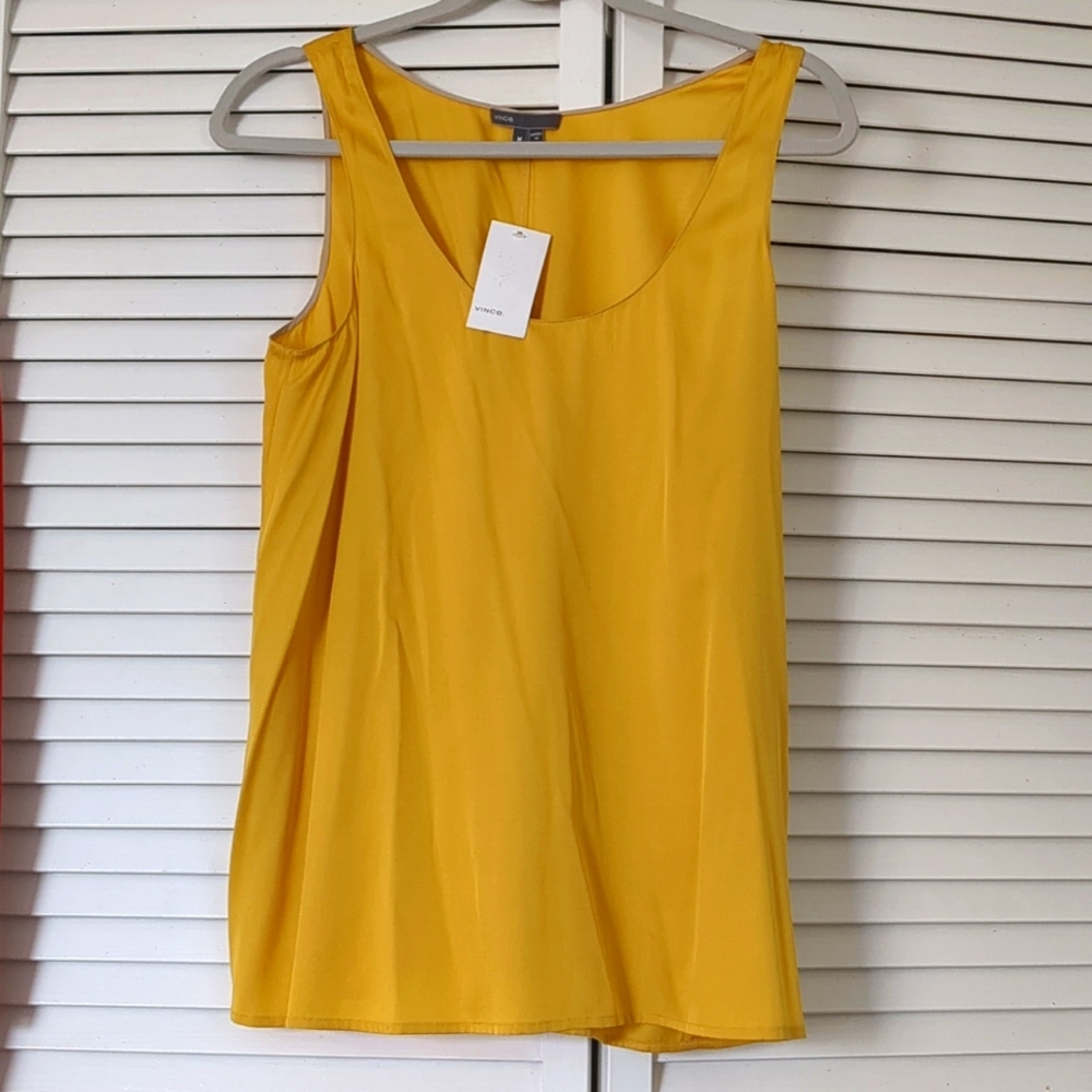 Vince Yellow Tank Top